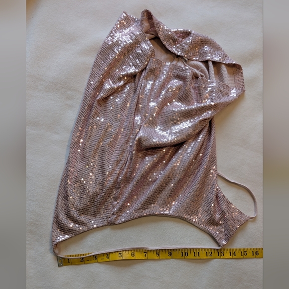 Dynamite Y2K Sequin Pink Camisole Top Size M - Picture 10 of 14